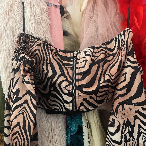 Zebra Crop Top - Picture 3 of 4